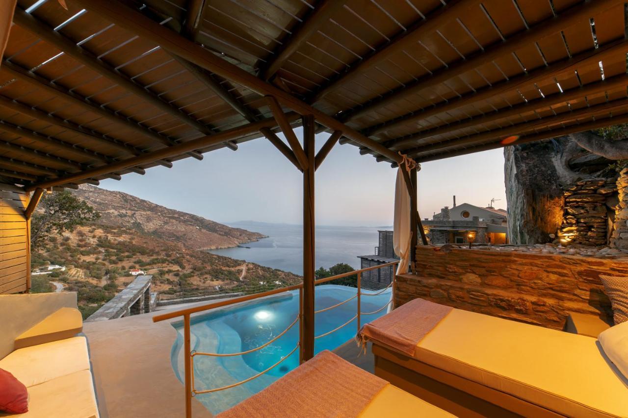 Aegean Castle Andros - Adults Only Aparthotel Agia Eleousa ภายนอก รูปภาพ