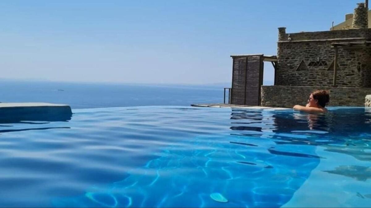 Aegean Castle Andros - Adults Only Aparthotel Agia Eleousa ภายนอก รูปภาพ