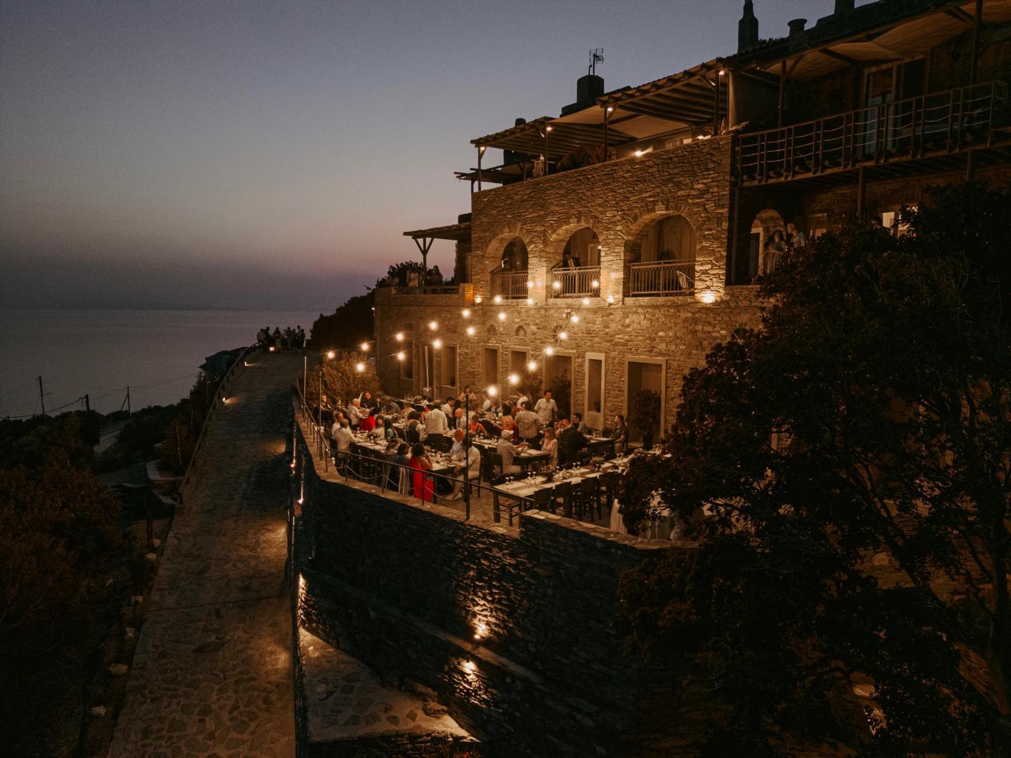 Aegean Castle Andros - Adults Only Aparthotel Agia Eleousa ภายนอก รูปภาพ