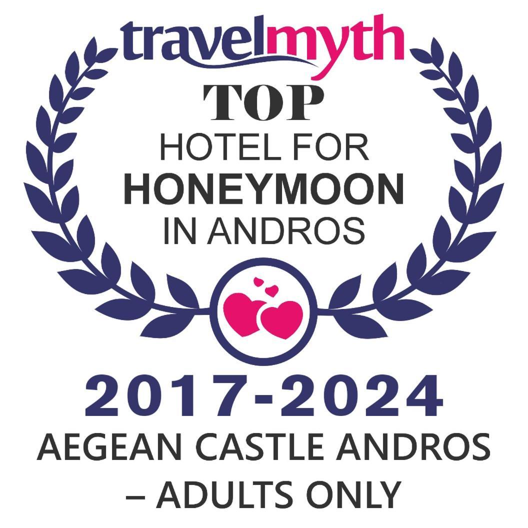 Aegean Castle Andros - Adults Only Aparthotel Agia Eleousa ภายนอก รูปภาพ