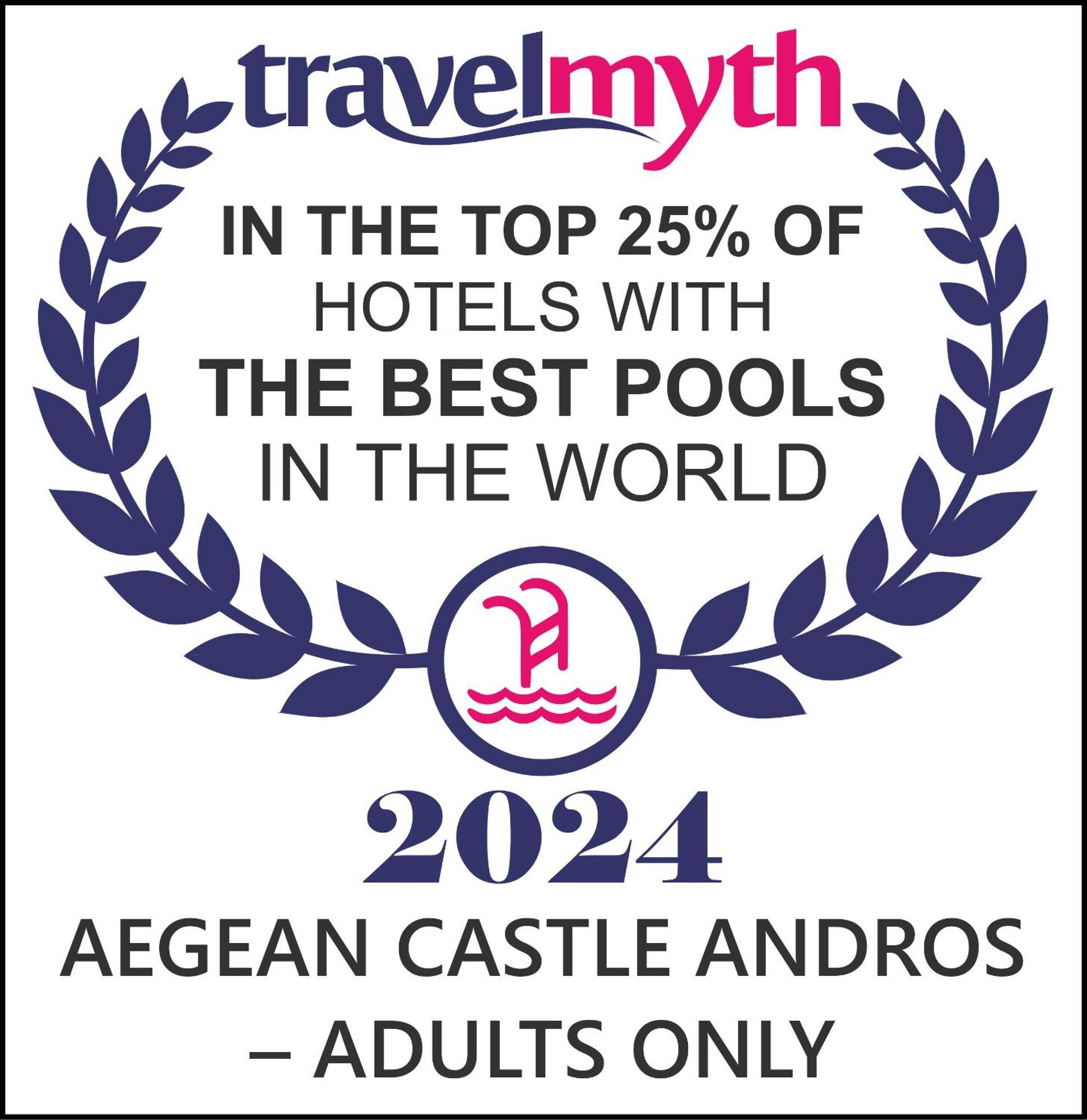 Aegean Castle Andros - Adults Only Aparthotel Agia Eleousa ภายนอก รูปภาพ