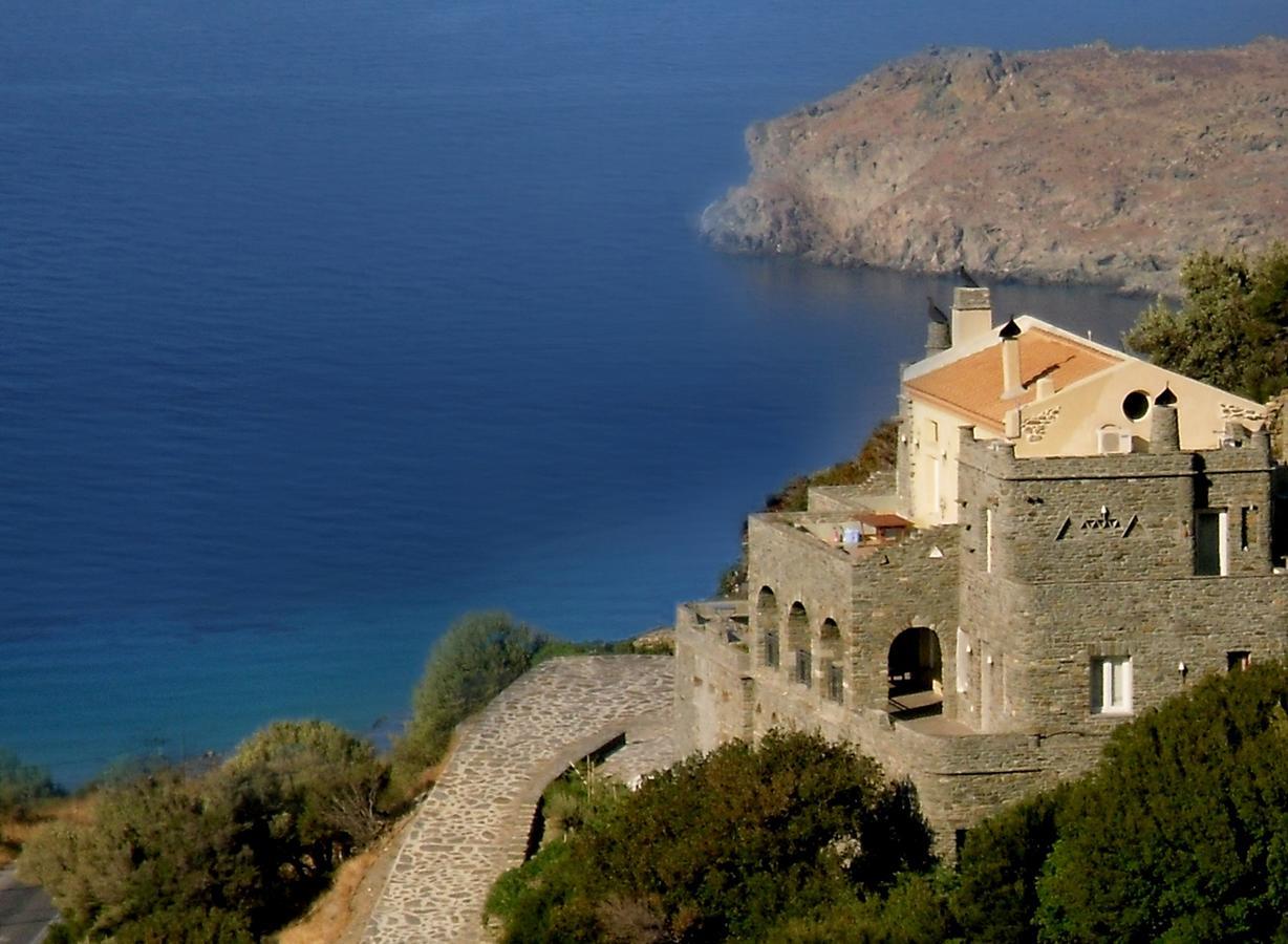 Aegean Castle Andros - Adults Only Aparthotel Agia Eleousa ภายนอก รูปภาพ
