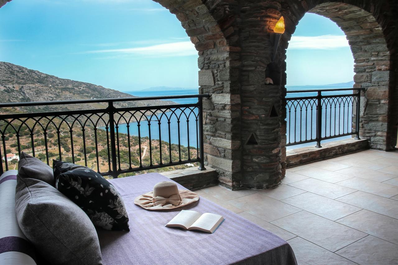 Aegean Castle Andros - Adults Only Aparthotel Agia Eleousa ภายนอก รูปภาพ